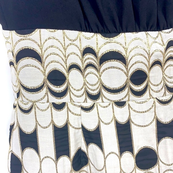 Trina Turk Sleeveless Black Metallic Dress SZ 2 - Picture 6 of 9